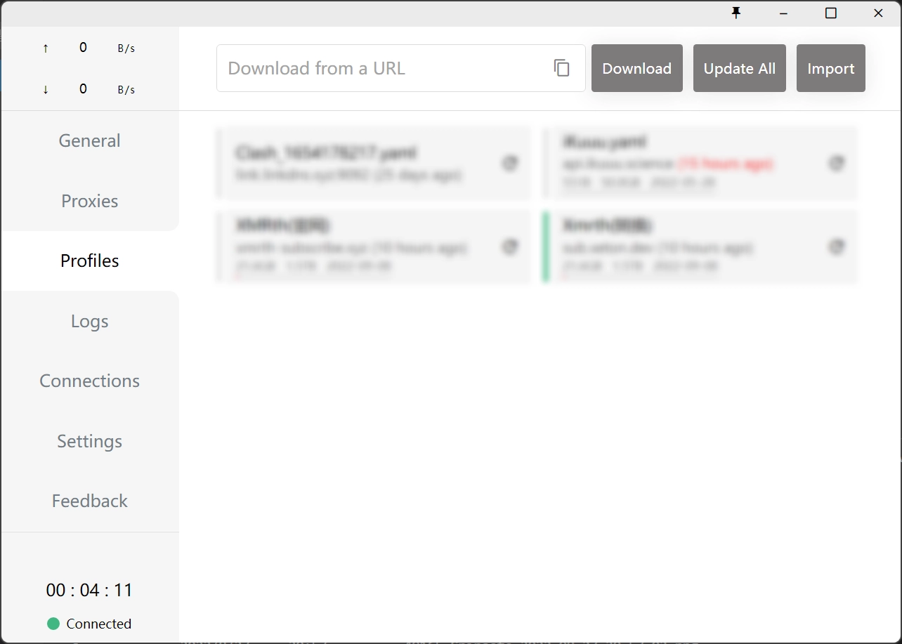 Clash GUI 软件的 Profiles